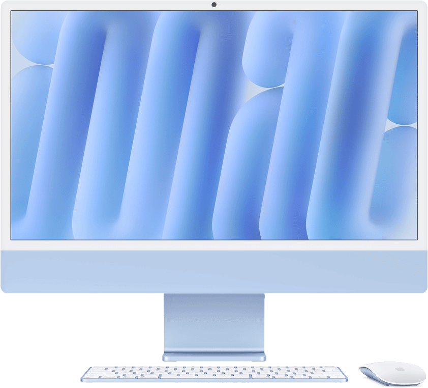 Apple iMac 24 (2024) M4 8-CoreCPU/8-CoreGPU/16GB/256GB/sininen