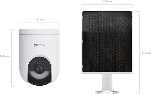 Ezviz HB8 Lite 2K+ -valvontakamera aurinkopaneelilla