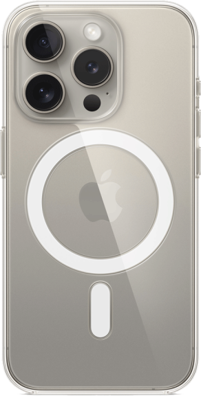 iPhone 15 Pro kirkas kuori MagSafella