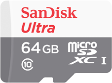 Sandisk Ultra 64GB microSDHC Class10 -muistikortti