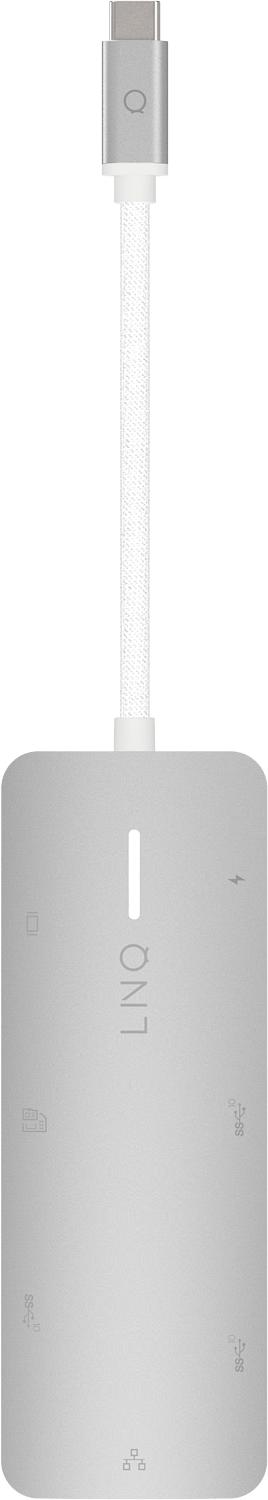 LINQ 8 in 1 PRO 140W USB-C Multiport Hub -adapteri