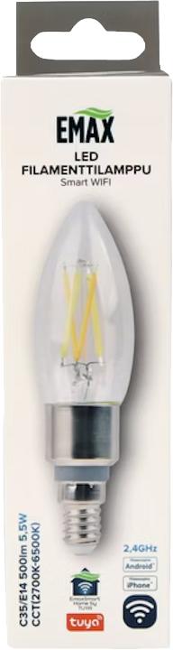 Emax Smart Home Wifi E14 500lm LED Filamenttilamppu