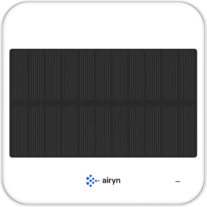 Airyn IAQ M3 4G -sisäilman laadun monitorointijärjestelmä white