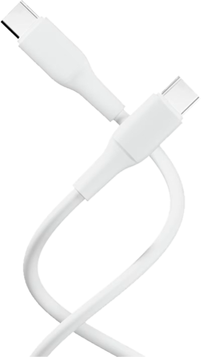 X2O Superflex 60W PD USB-C to USB-C 1,5 m -kaapeli valkoinen
