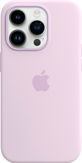 Apple iPhone 14 Pro -silikonikuori MagSafe Liila