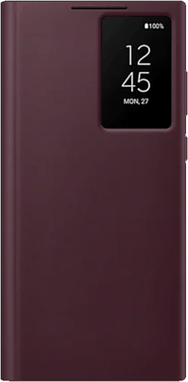 Samsung Galaxy S22 Ultra -suojakotelo Smart Clear View Burgundy