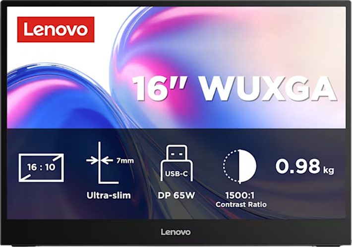 Lenovo L16 16 tuumainen kannettava -näyttö