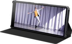 Sony Xperia 10 -suojakotelo Style Cover Stand musta
