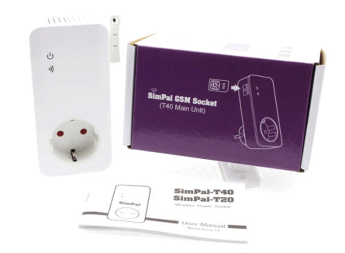 SimPal T40 Etäohjattava pistorasia ja keskusyksikkö