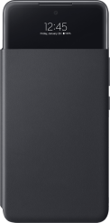 Samsung Galaxy A33 -suojakuori S View Wallet Cover Musta