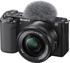 Sony ZV-E10 -järjestelmäkamera + 16-50 mm objektiivi