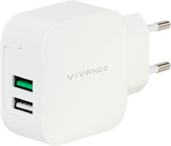 Vivanco 2xUSB Smart IC -laturi 2.4A