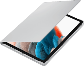 Samsung Galaxy Tab A8 Book Cover -suojakotelo hopea