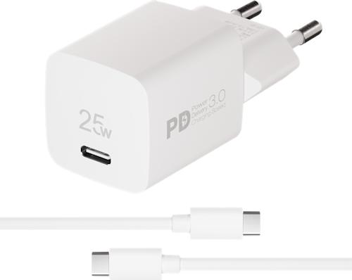 Vivanco Nopea Samsung USB-C 25 W Kotilaturi + 1,2 m kaapeli