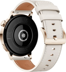 Huawei Watch GT 3 42 mm ruusukulta/valkea nahkaranneke