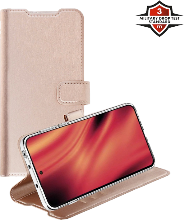 X2O OnePlus Nord 5 -lompakkokotelo ruusukulta