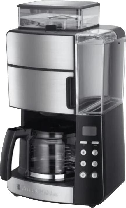 Russell Hobbs Grind & Brew kahvinkeitin kahvimyllyllä