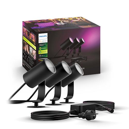 Philips Hue Lily Outdoor -ulkokohdevalaisin 3 kpl