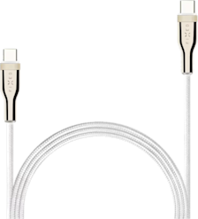 FIXED Metal 100 W USB-C/C -punottu kaapeli 1,2 m