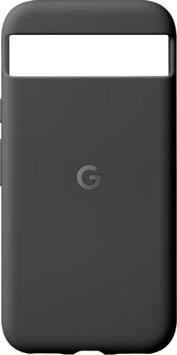 Google Pixel 8a -silikonikuori Obsidian