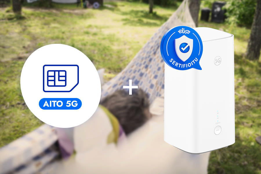 Elisa Netti 5G+ 300M ja reititin