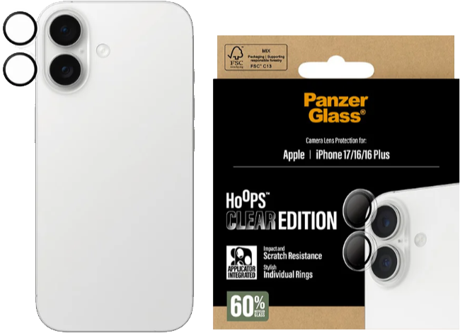 PanzerGlass Apple iPhone 17/16/16 Plus -kameran linssisuoja