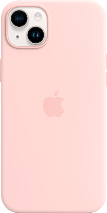 Apple iPhone 14 Plus -silikonikuori MagSafe Kalkkiroosa