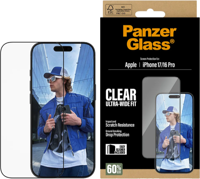 PanzerGlass Apple iPhone 17/16 Pro -näytönsuojalasi