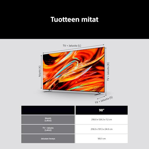 Sony Bravia 7 MK2 98 tuumainen True RGB Google TV