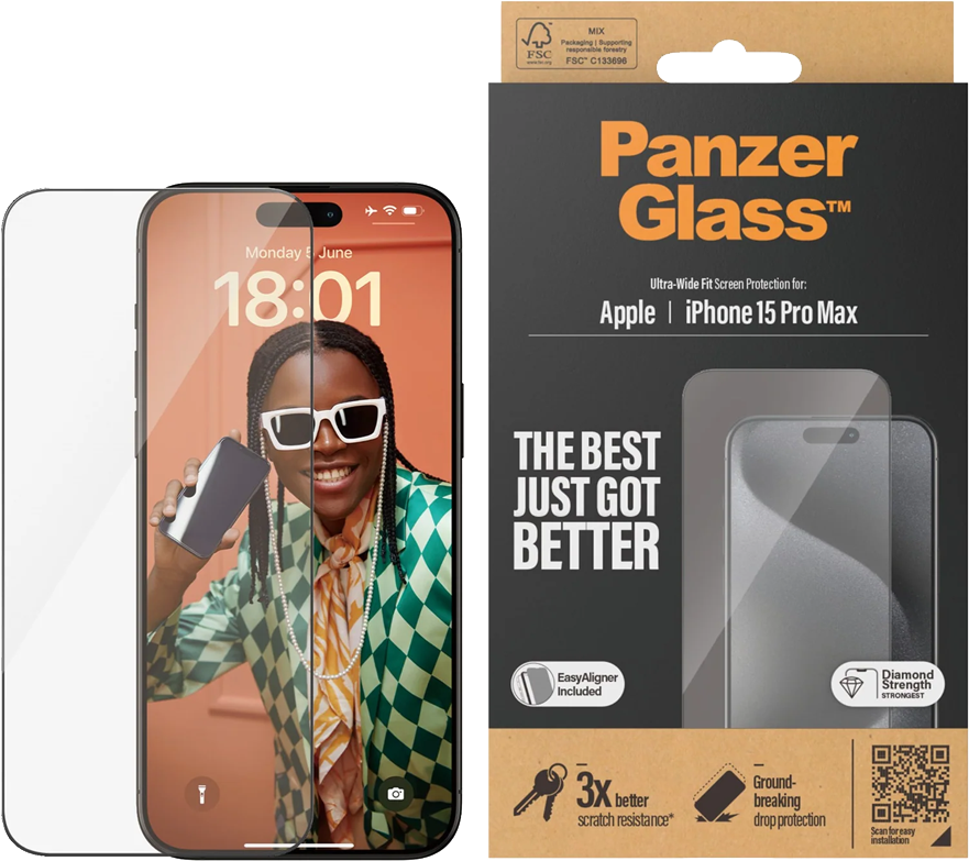 PanzerGlass Apple iPhone 15 Pro Max -näytönsuojalasi