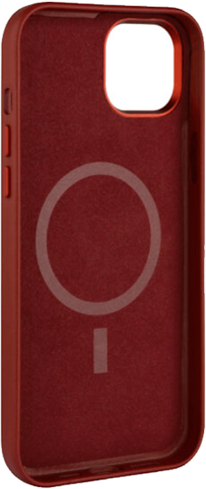 FIXED MagLeather -suojakuori iPhone 16 Plus Punainen