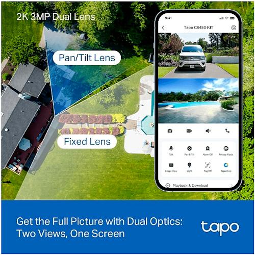 TP-Link Tapo C645D KIT valvontakamera aurinkopaneelilla