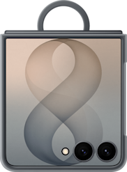 Samsung Galaxy Flip8 Silicone Ring Magnet -Qi2 suojakuori Grafiitti