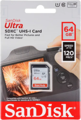 Sandisk Ultra 64GB SDXC/UHS-I -muistikortti