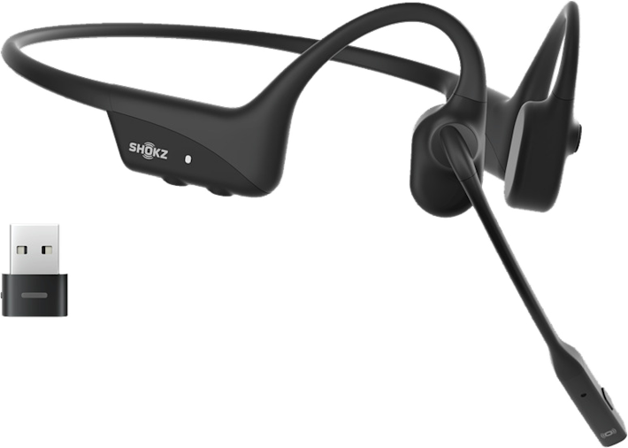 Shokz OpenComm2 UC (2025) -langattomat luujohdekuulokkeet USB-A