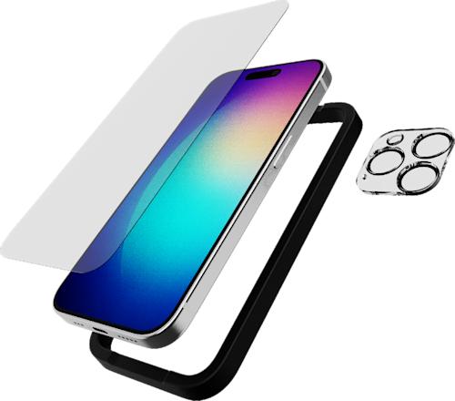 Tech21 Impact Panssarilasi + kameran suojalasi iPhone 15 sarja