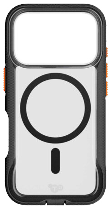 Tech21 Apple iPhone 17 Pro Evo Pro MagSafe -suojakuori käsinauhalla kirkas/musta