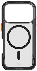 Tech21 Apple iPhone 17 Pro Evo Pro MagSafe -suojakuori käsinauhalla kirkas/musta