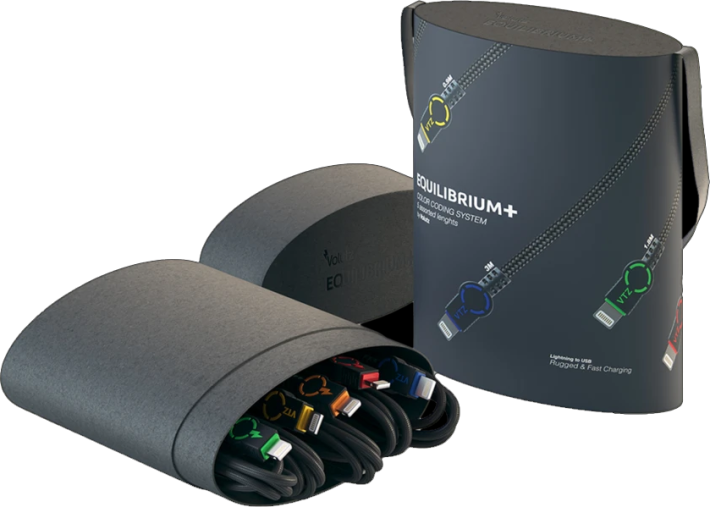 Volutz Equilibrium+ 5-Pack USB-A/Lightning -kaapeli