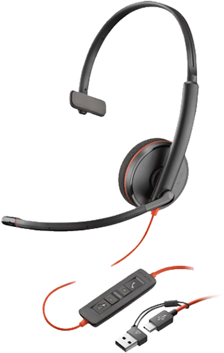 Poly Blackwire 3210 Mono USB-C/A -kuuloke