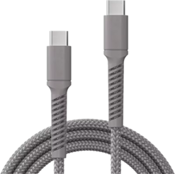 X2O Longlife 100W PD USB-C to USB-C 2 m -kaapeli harmaa