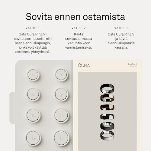 Oura Ring 5 sovitussetti