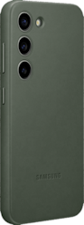 Samsung Galaxy S23 -suojakuori Leather Cover Vihreä