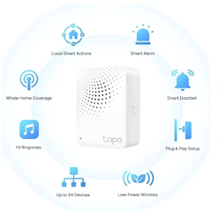 TP-Link Tapo H100 keskusyksikkö merkkiäänellä