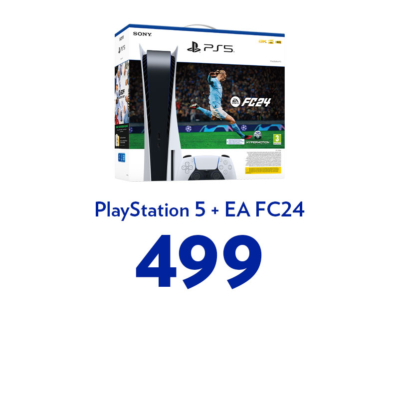 Osta PlayStation 5 ja uusi EA FC24 edulliseen pakettihintaan!