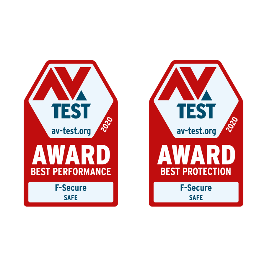 F-Secure Total's awards from the AV-TEST