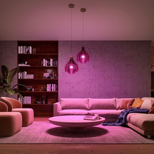 Philips Hue White and color ambiance Aloituspakkaus: 3 kpl E27-älylamppuja, Dimmer switch ja Bridge Pro
