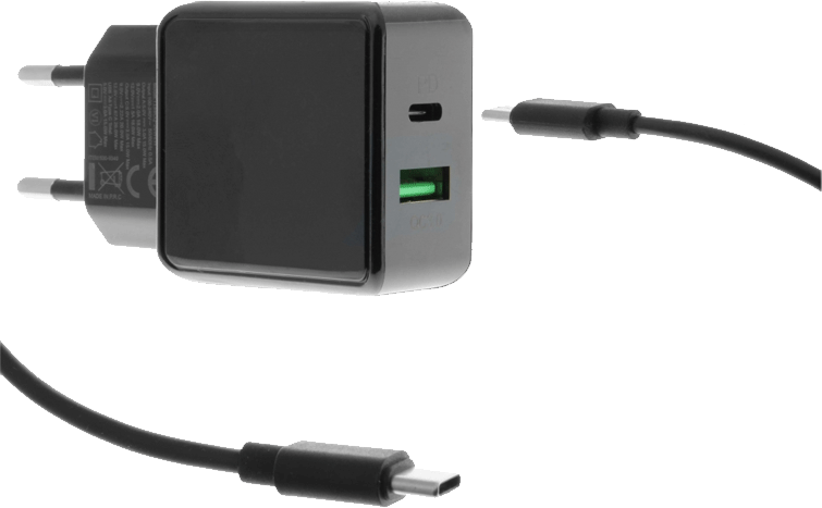 Insmat Virtalähde (20W) USB-C/USB-A ja USB-C-kaapeli