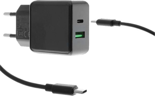 Virtalähde (20W) USB-C/USB-A ja USB-C-kaapeli