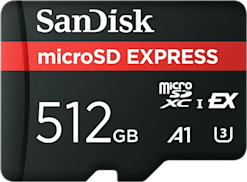 Sandisk Express microSD Card -muistikortti 512GB